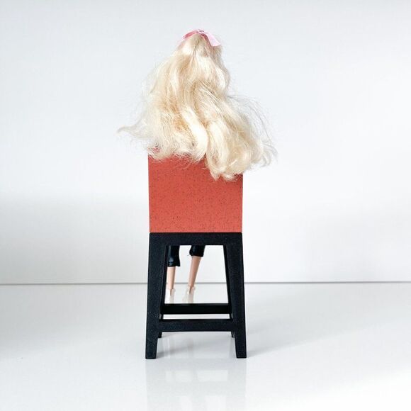 Barbie Integrity Doll Black Kitchen Island 1:6 Scale 3 Matched Chairs 3D Printed - Picture 10 of 13